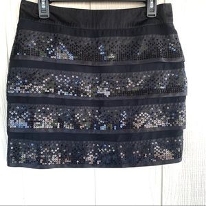 Forever 21 Black Sequin Mini Skirt